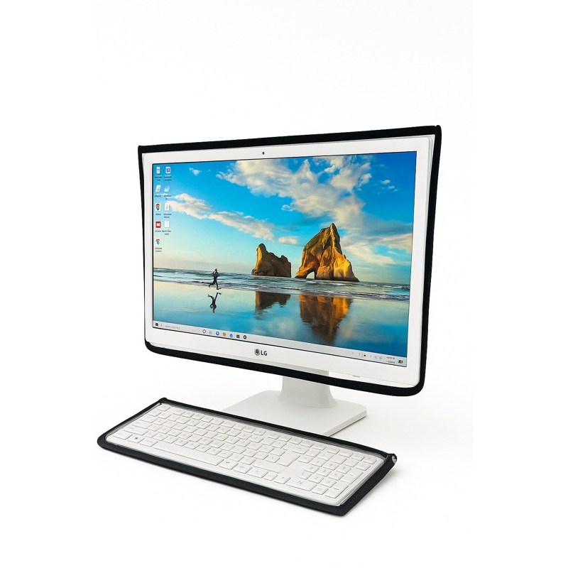 Capa para PC All In One Monitor 19 A 27 Polegadas + Teclado com zíper