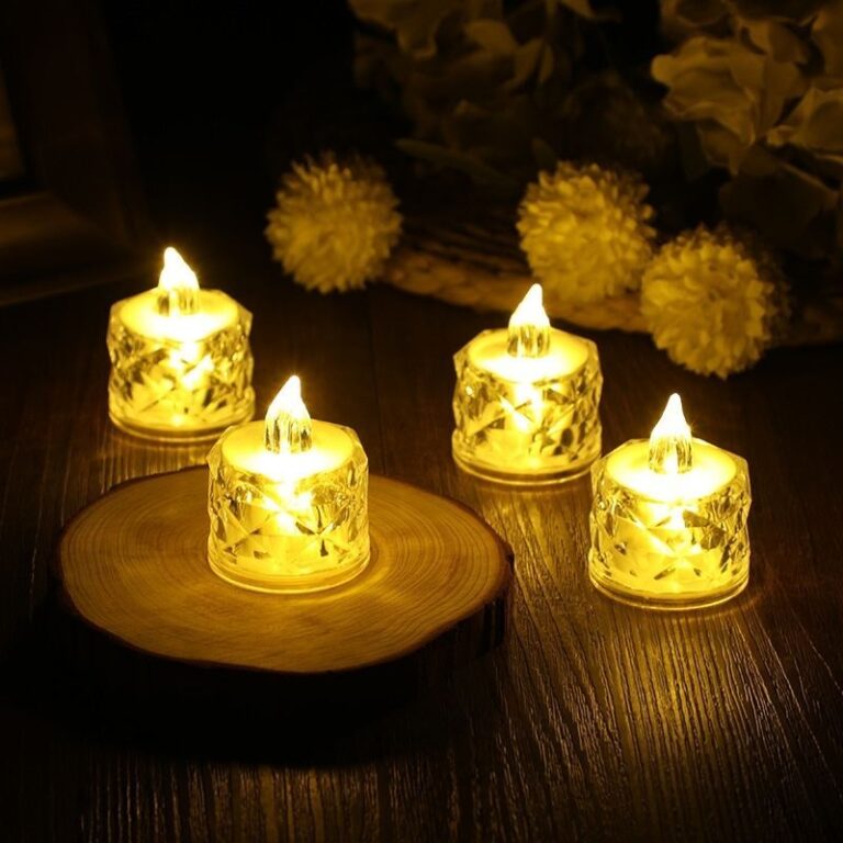3 Peças Mini Hengling Cristal Transparente Velas 