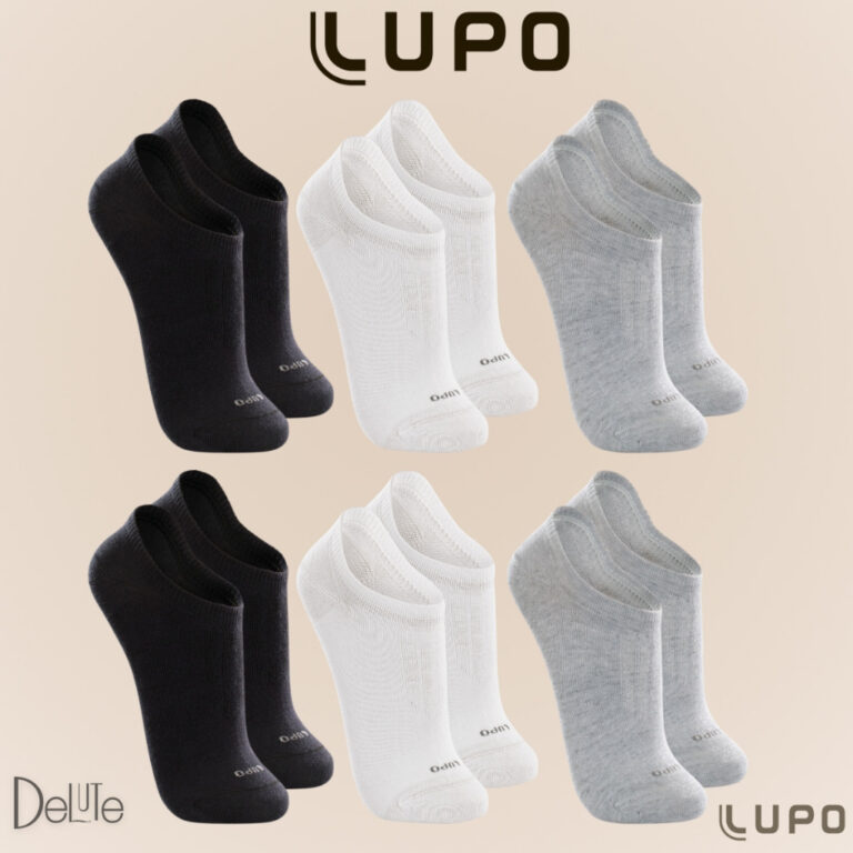Kit De 6 Pares Meias Cano Invisível Lupo Sport Al