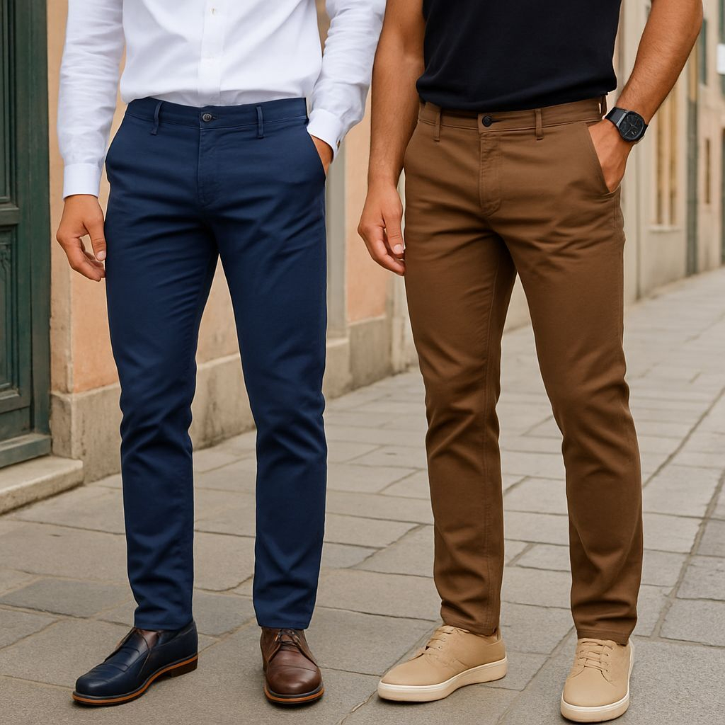 Calça Masculina Sport Fino Com Lycra Casual Elegante Tecido Premium
