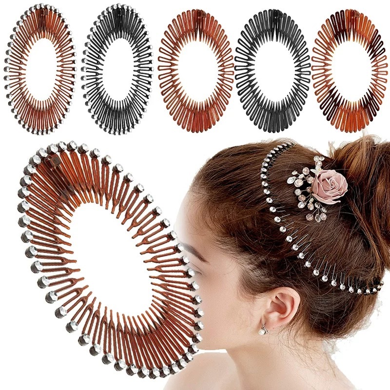 Faixa de cabelo Flexível Pente Headband prondo entregar