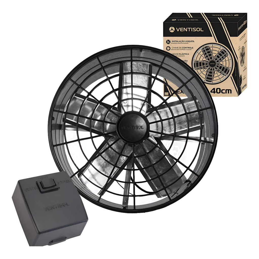Ventilador Exaustor Axial Ventisol Comercial 40cm