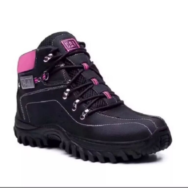 Bota Caterpillar no estilo feminino, macia e confo