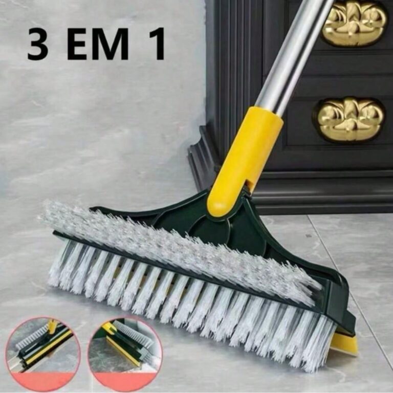 Mini Escova 3 Em 1 Vassoura Rodo Gap Limpeza Esfre