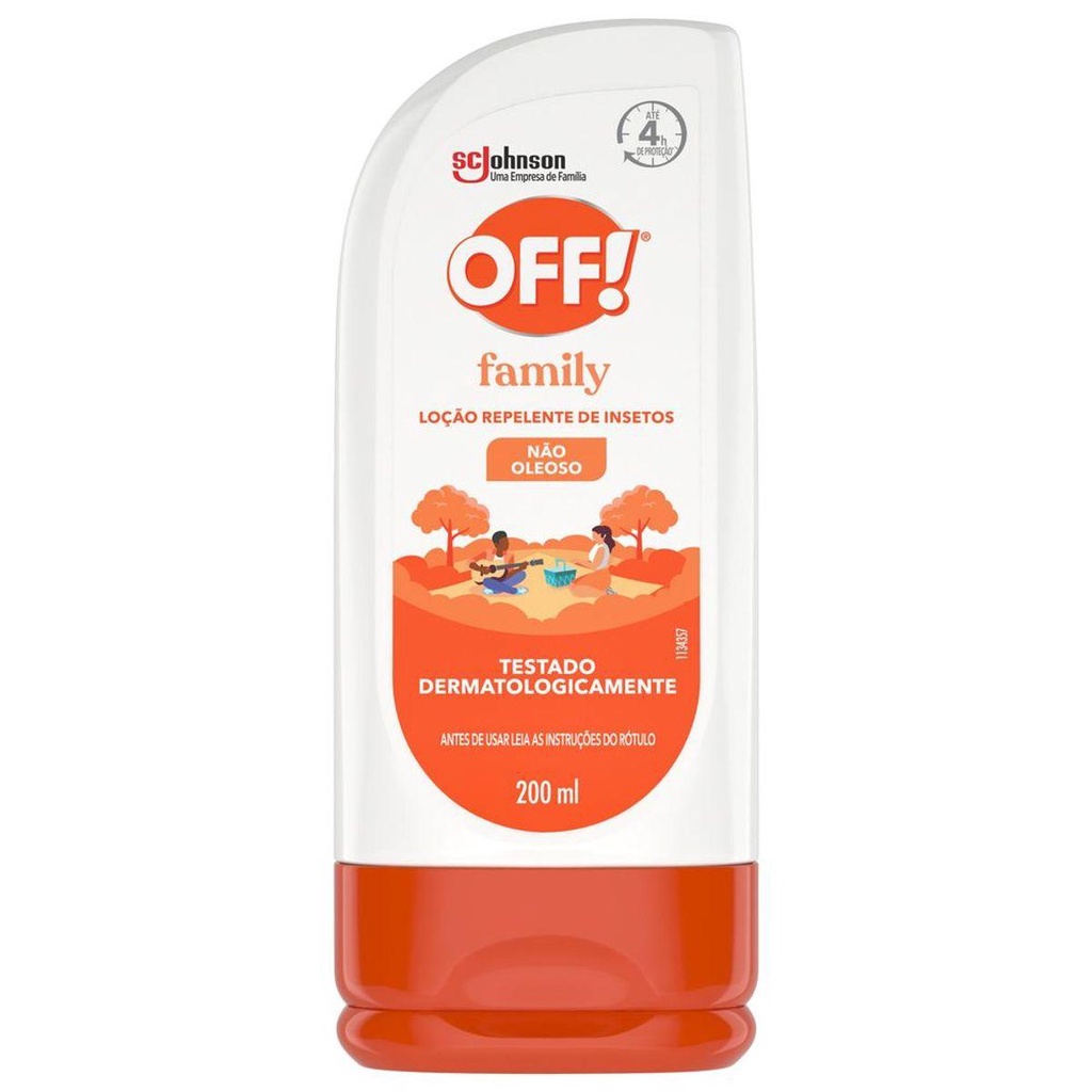 Repelente de Insetos Off Loção Family 200ml