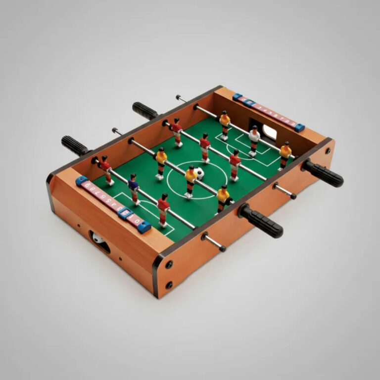 Mesa de Pebolim Infantil de Madeira Totó Tamanho 