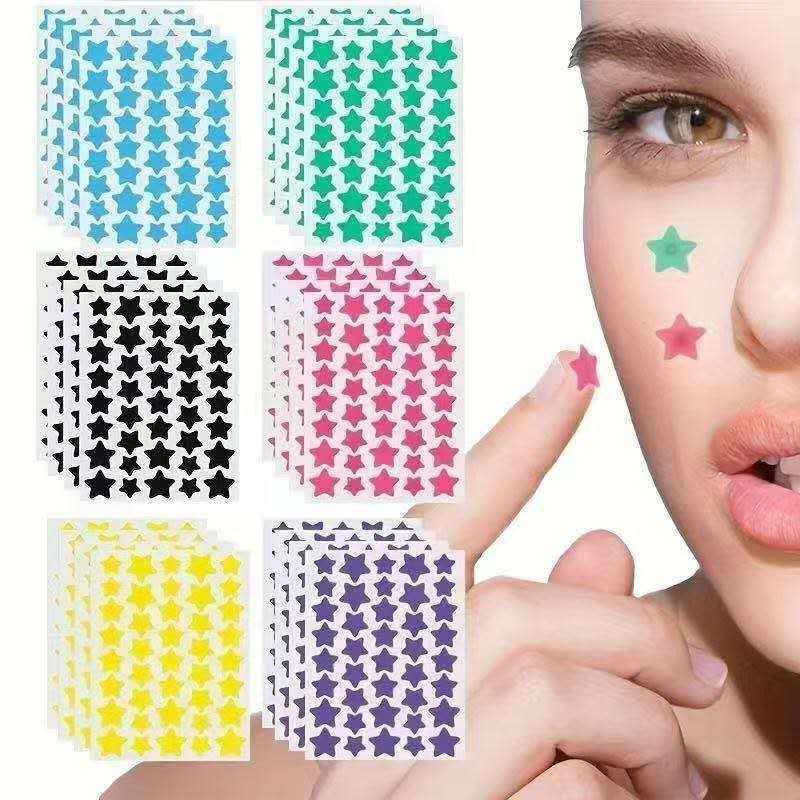1 Pacote(40 Acne Patch)Adesivos Multicoloridos Para Acne Estrela São Suaves E Não Irritantes Podem M