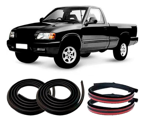 Kit Borrachas 2 Portas E Pingadeira S10 Cab Simple