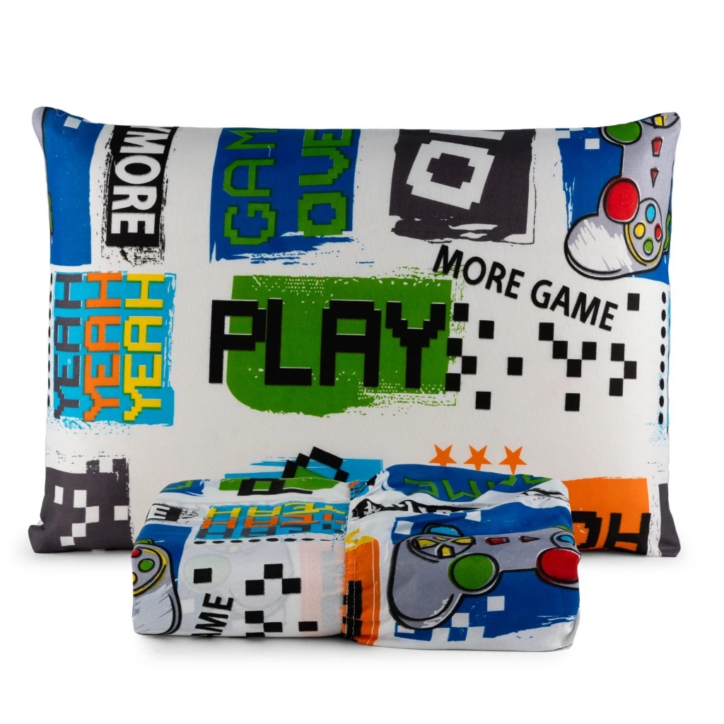 Kit Lençol 2 Peças Infantil Com Elástico Solteiro Estampa Desenhos Divertidos