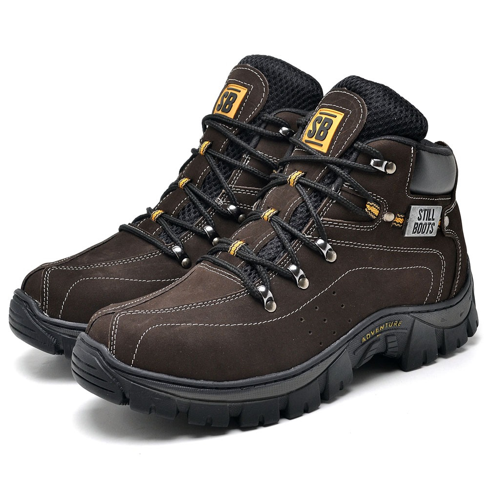 Bota Coturno de Couro Masculino Adventure Lançamento