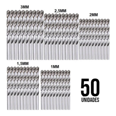 Kit 7 Brocas de carboneto Triangular Titânio Prof