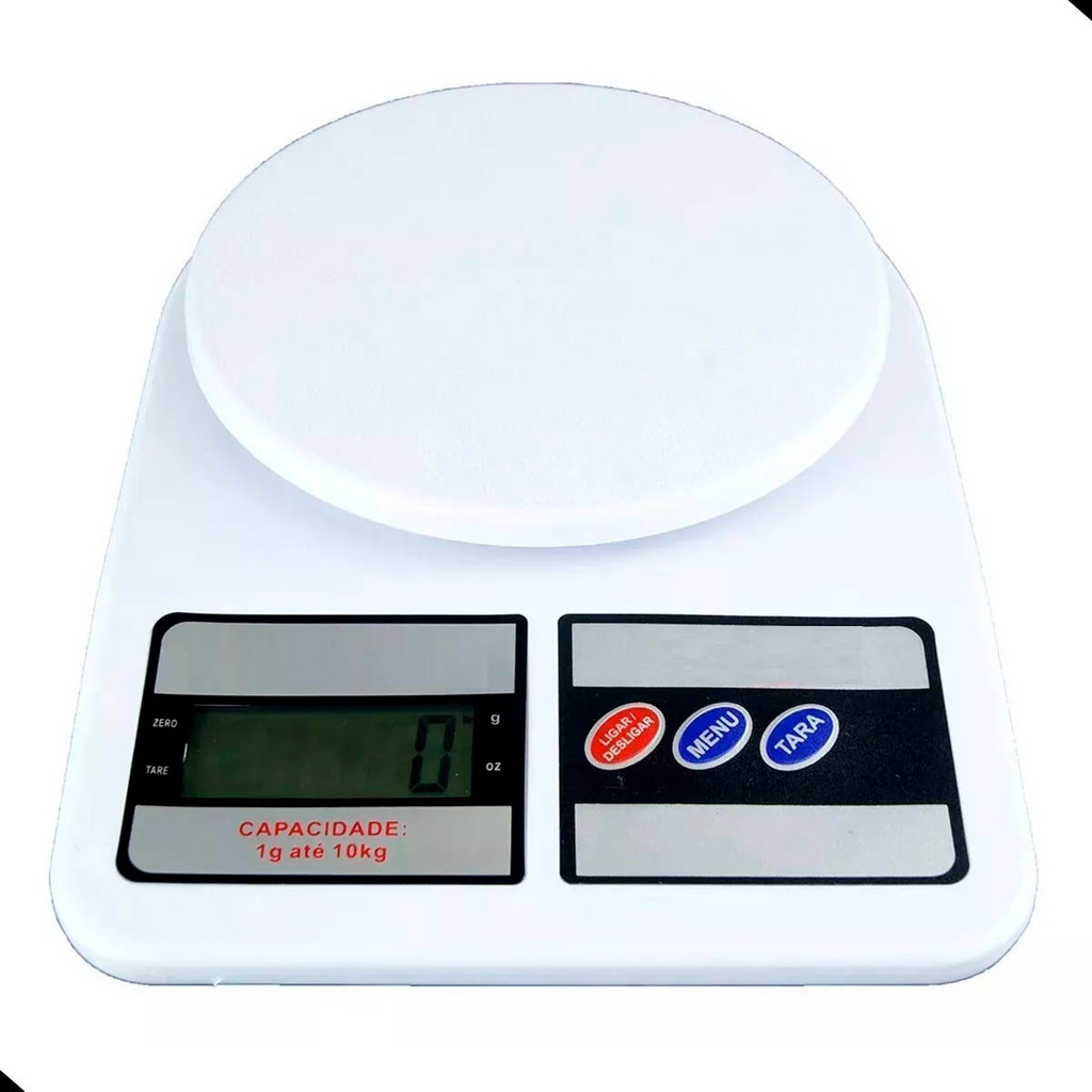 Balança Digital De Cozinha Alta Precisão Portátil Versátil Confeitaria Fitness Dieta 10kg/5kg