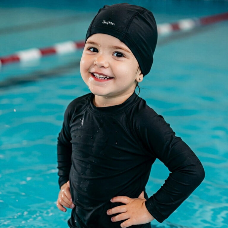 Touca Tecido Natação Infantil e Juvenil Unissex 