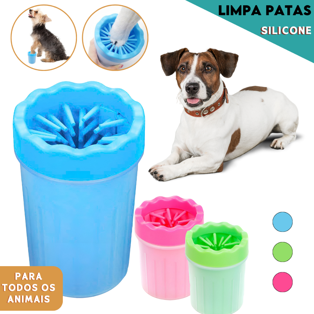 Limpa Patas Para Cães Em Silicone Copo Limpador Banho Lava Pata – CH