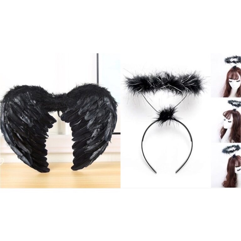 Kit Anjinha (Tiara Anjo + Asa de Anjo) Infantil e 