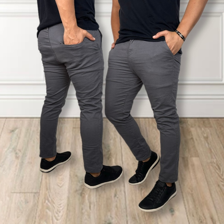 Calça de SARJA Masculina  FIT com Elastano Slim C