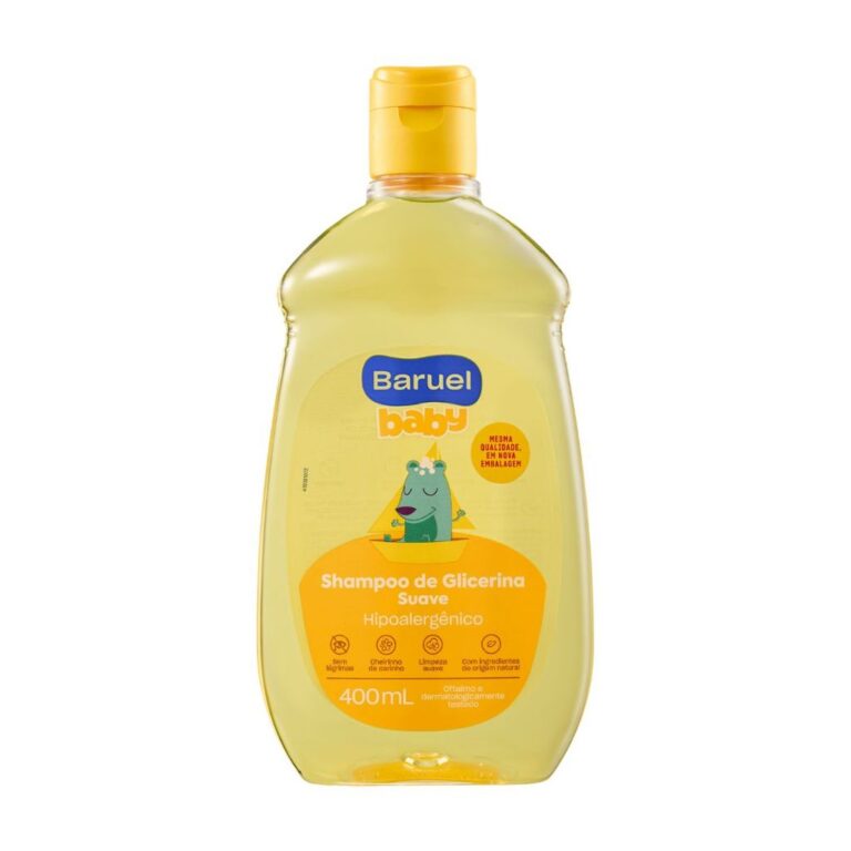 Shampoo Infantil Glicerina Suave Baruel Baby 400ml