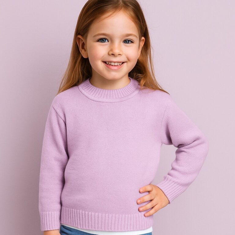 Sueter Infantil Basica Gola Redonda Feminina Inver