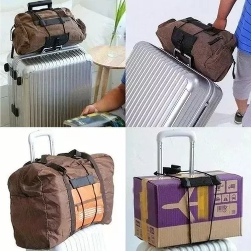 Cinta Ajustável Bagagem Alça Elástica Mala Viag