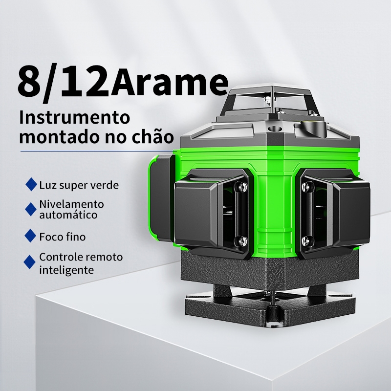 8/12/16 Linhas Laser  Nível 360 ° Medição De Linha Ferramentas Rotativas Internas Ou Externas