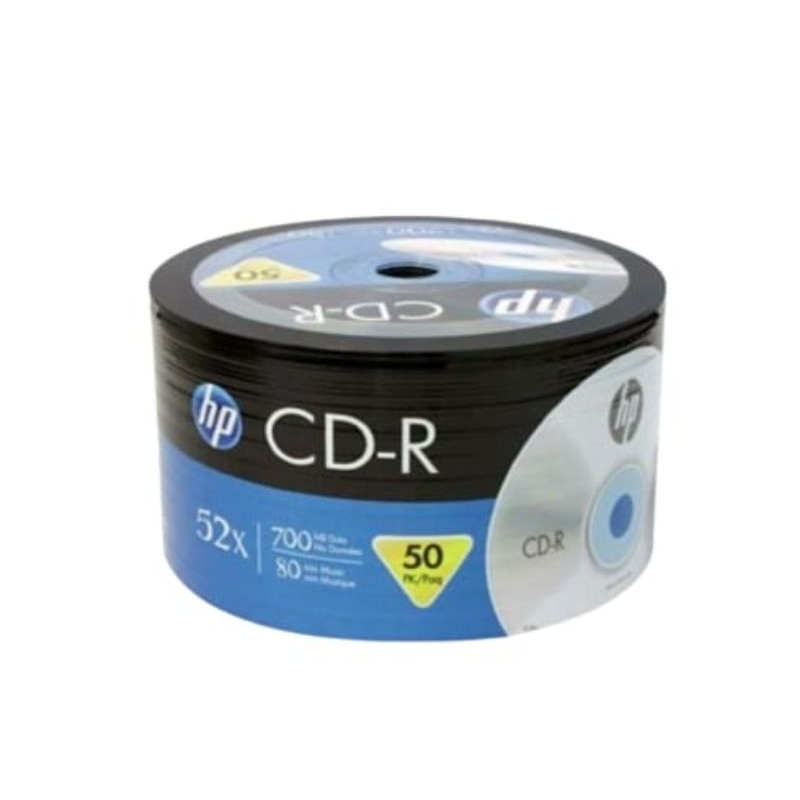 50 CD-R HP LOGO 700MB 80 MINUTOS 52X ORIGINAL