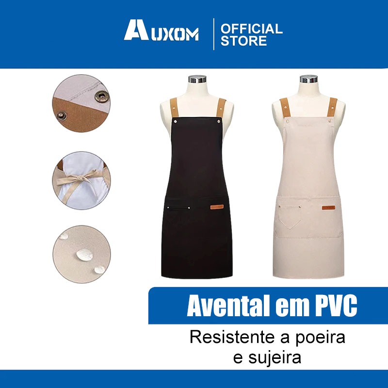 Avental em PVC com um bolso – para cozinha, bar, buffet, lanchonete, garçom