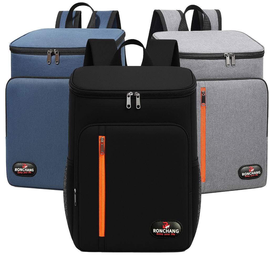 Mochila Térmica Grande 20L Cooler Portátil Resistente Impermeável Piqueniques Viagens Esportes Ar Li