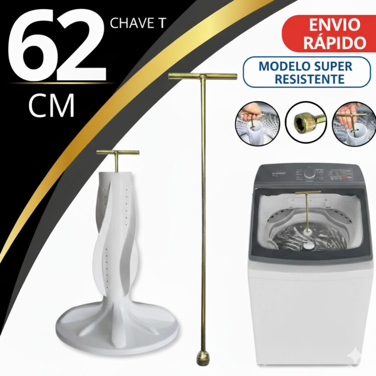 Chave T 10mm Longa 62cm para Maquina de Lavar Agit