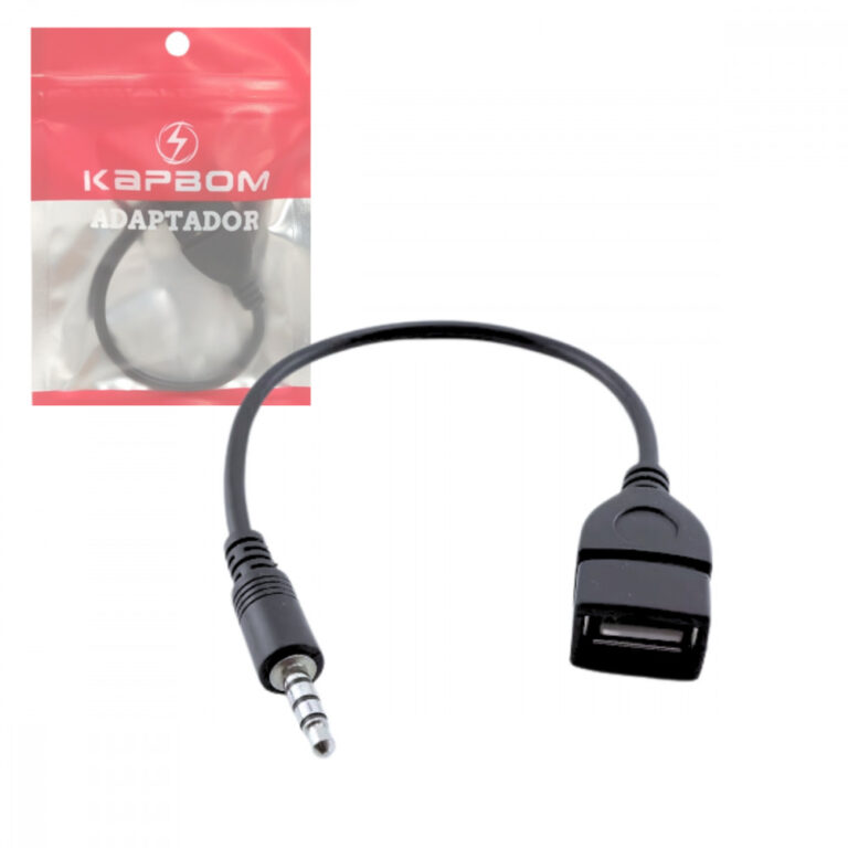 Adaptador P2 X USB Fêmea 3.5mm Conversor de Áudi