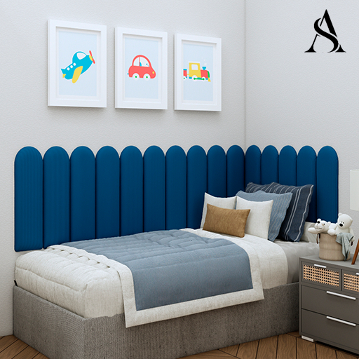 Cabeceira Estofada Adesiva Nuvem 20×45  Kits 