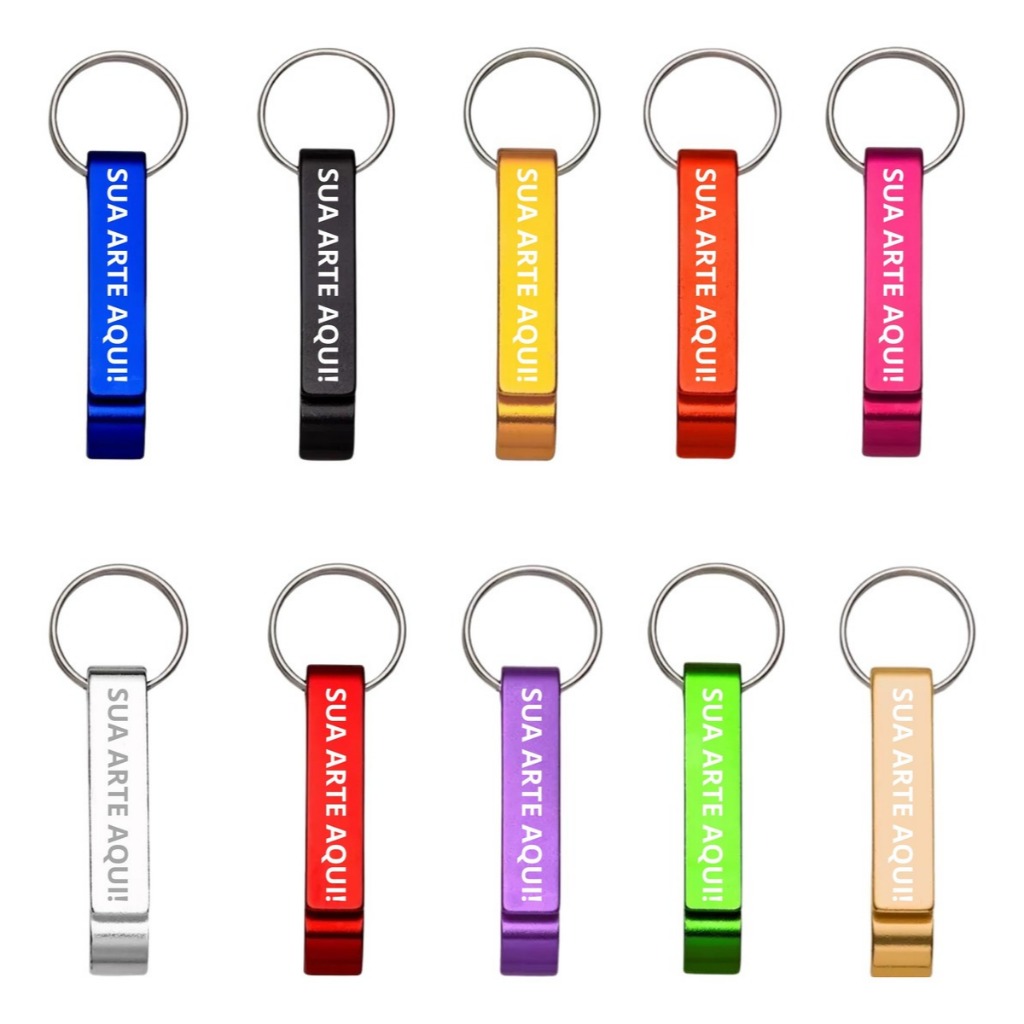 Kit Chaveiros Personalizados Nome Empresa Logo Logomarca Abridor De Garrafa E Latinha Pé De Galinha