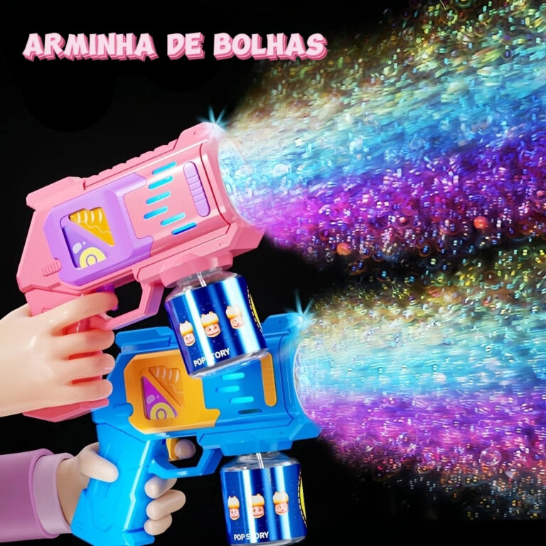 Máquina Lança Bolha De Sabão Automática Colori