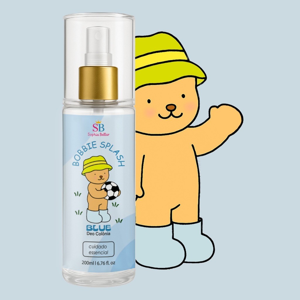 Body Splash Blue infantil Sophia Bellar 200ml  Frescor e Diversão