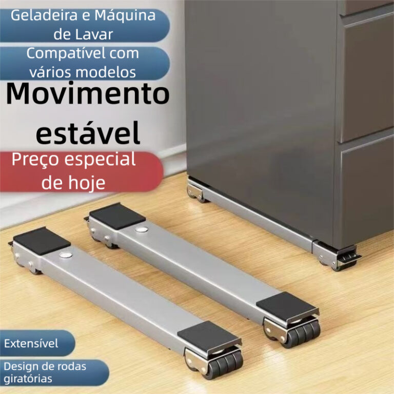 Suporte De Base Com Rodinha Para Geladeira Fogão 