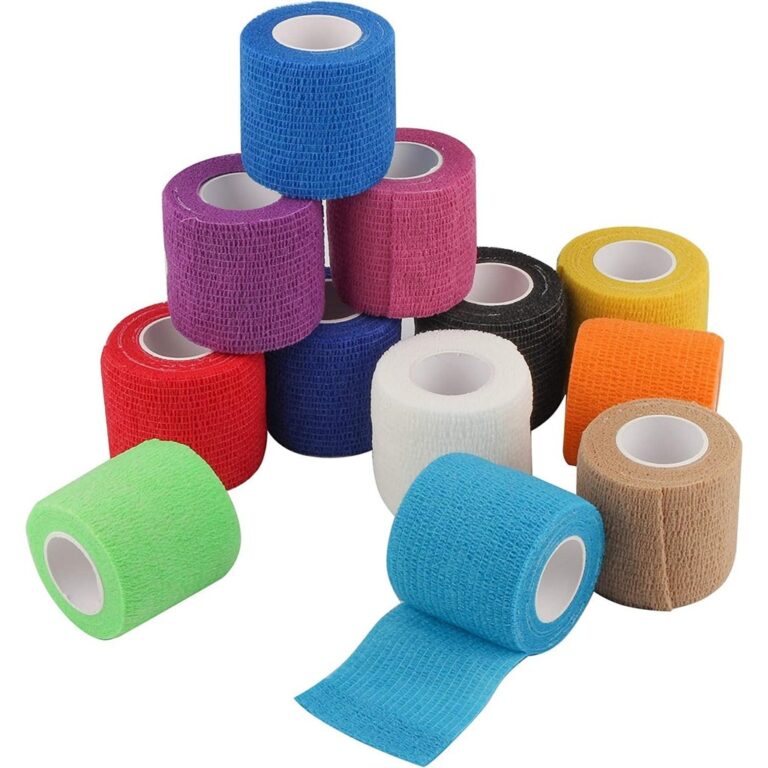12 rolos da atadura elástica autoadesiva 5cm*4.5 