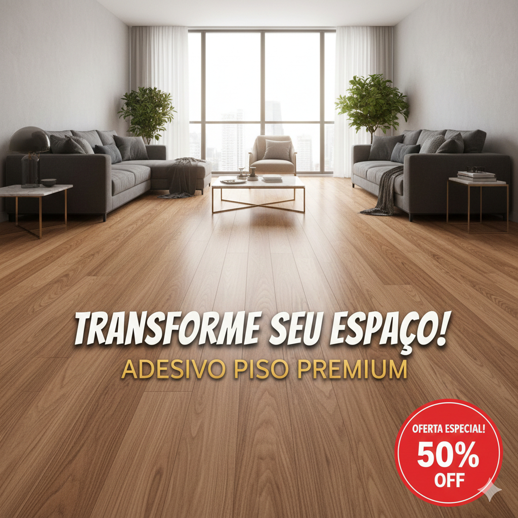 Adesivo Vinilico Para Piso Móveis Parede Lavável Impermeavel Rolo de 3/6/12 Metros – Decoração Moder