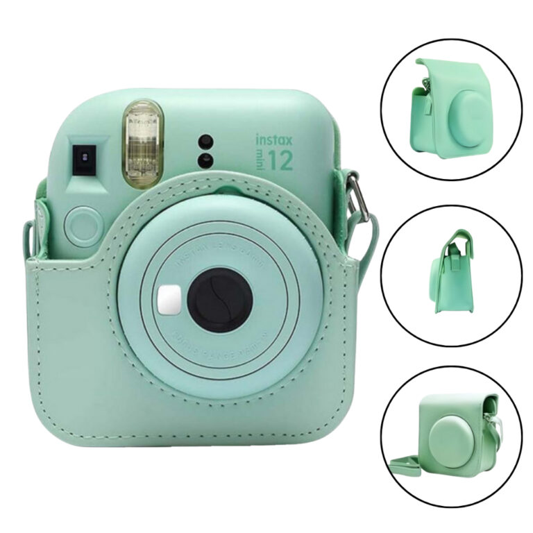 Bolsa Instax Mini 11 e 12 Groovy Verde Claro com A