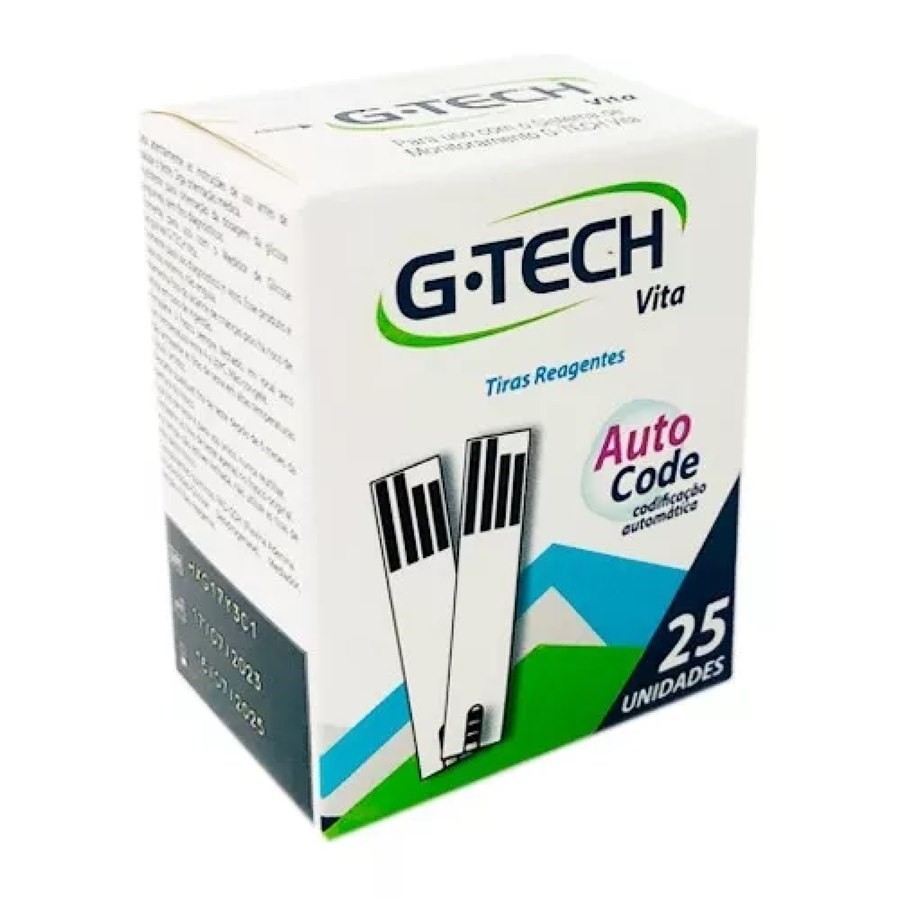 Tiras Reagentes G-TECH Vita c/ 50 Unidades – Uso exclusivo para aparelho Vita