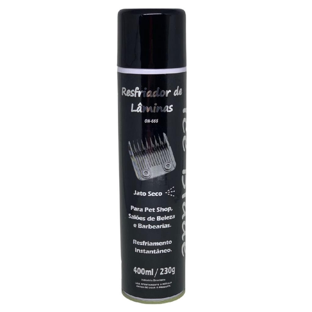 Resfriador de Lâminas Spray Jato Seco Para Pet Shop, Salões de Beleza e Barbearias Ice Blade 400ml