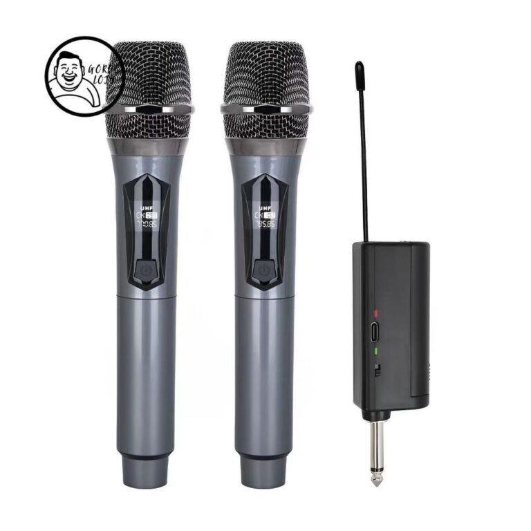 Kit 2 Microfones Dinâmico Sem Fio Profissional Re