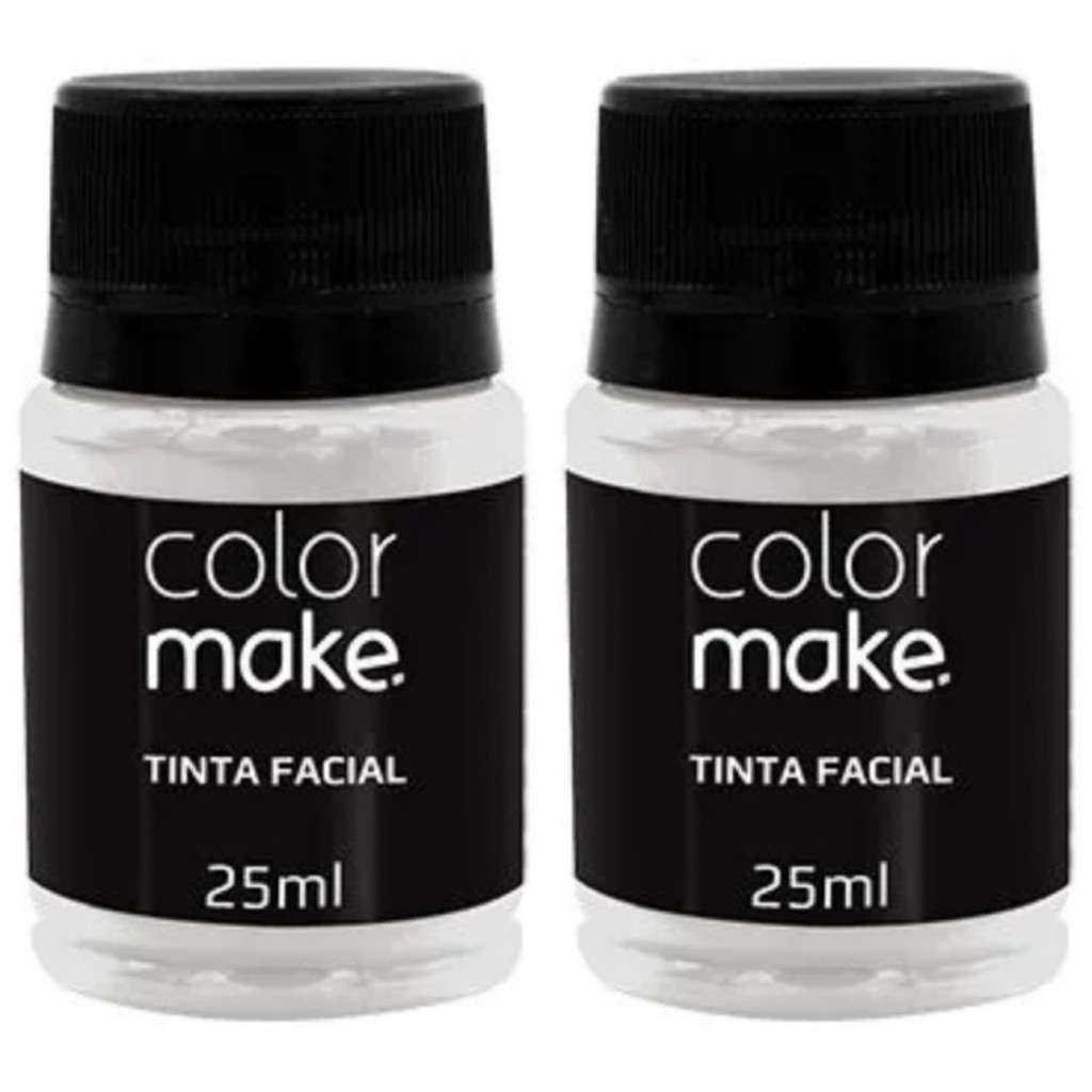 Kit Tinta Liquida Facial Colormake 35ml C/ 2 (branco) – ENVIO IMEDIATO