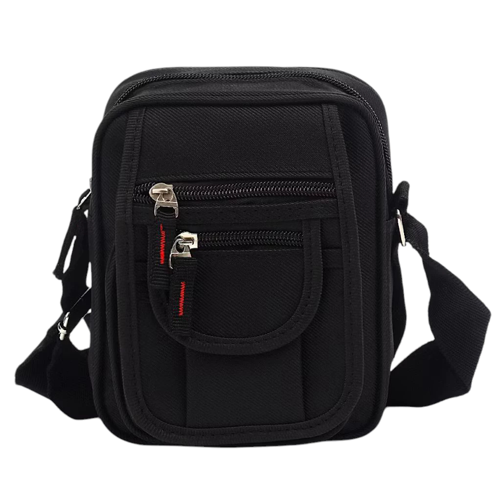Bolsa Shoulder bag Transversal Pochete masculino Com Zíper e Alça Regulável Unissex
