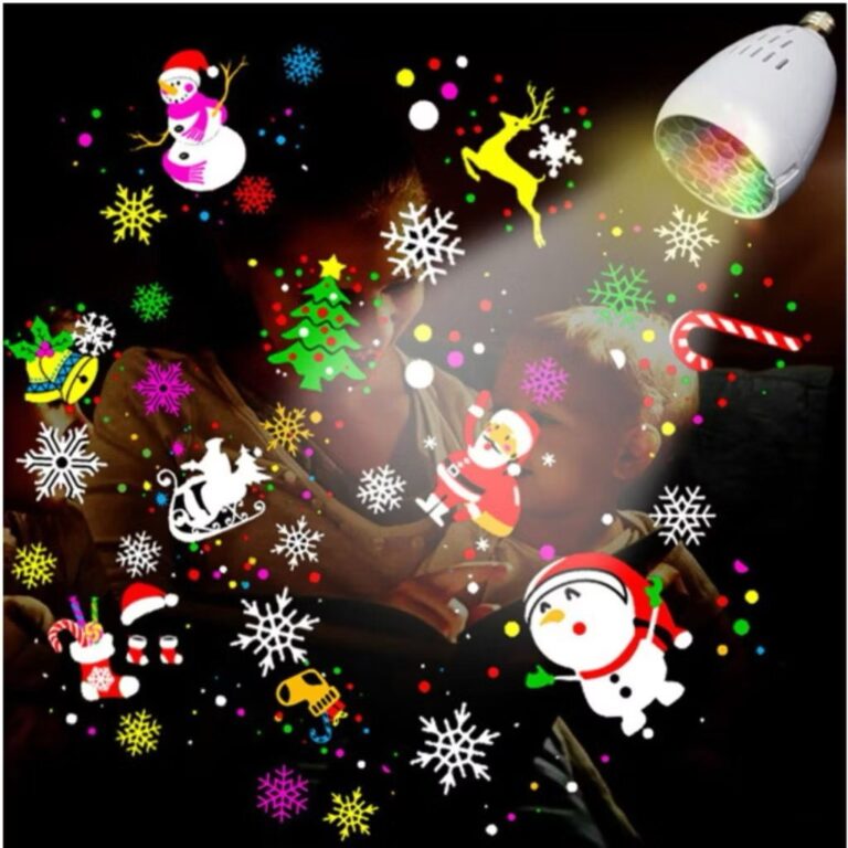 Lampada Led Natal Projetor Refletor Desenhos Natal