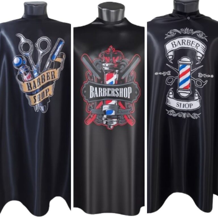 Kit 3 Capas de Corte Adulto Silk em Cetim Barbersh