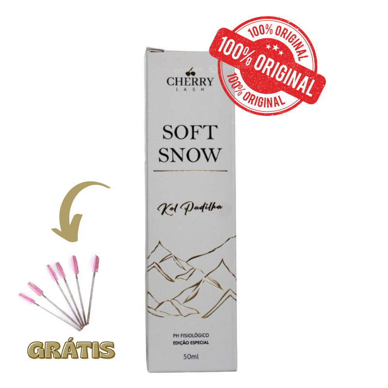 Mini Espuma De Limpeza Soft Snow Cherry Lash Home Care 50ml pH fisiológico