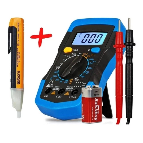 Multímetro Digital MD-180L Profissional Fundo Ilu