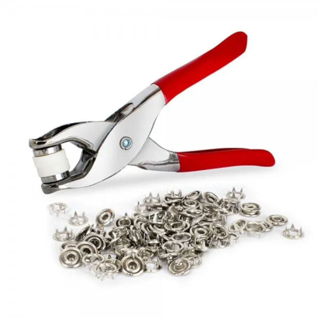 Alicate Aplicador Para Botão De Metal Tic Tac De Pressão e Ilhós Roupa De Bebê Botões Ilhós de Roupa