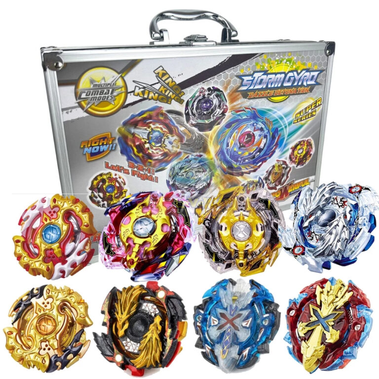 Beyblade Maleta Kit Com 8 Beyblade + Lançador Dup