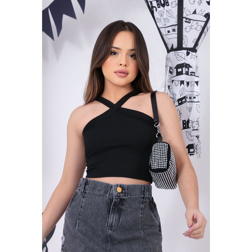 Blusa Cropped Infantil Juvenil Menina Moda Blogueira Tendência