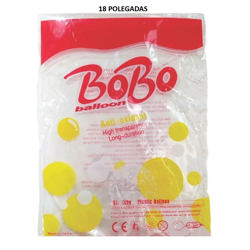 Balão Bubble 18 Polegadas 45cm Transparente